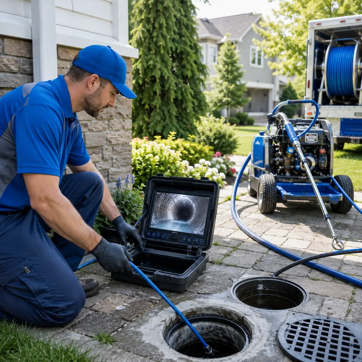 Outdoor drain cleaning professionals serving Mineola, NY
